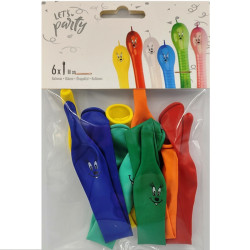 Caterpillar Shaped Balloons 6 pcs – Kids Party Balloons