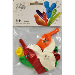 Animal Shaped Balloons 6 pcs – Kids Party Balloons