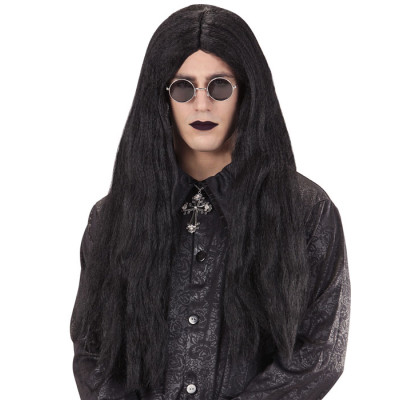 Must pikk vampiiristiilis parukas