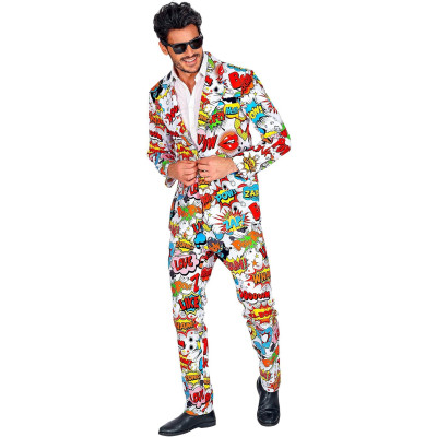 Rock the Retro Look: Vibrant 60's Pop Art Style Costume for Men