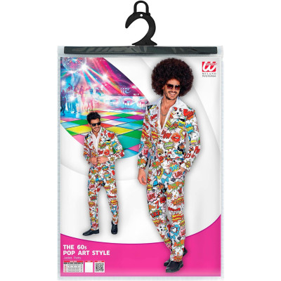 Rock the Retro Look: Vibrant 60's Pop Art Style Costume for Men