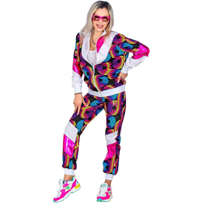 Rock the Retro Vibe: 80's Disco Tracksuit for Adults