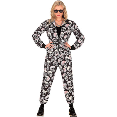 Rock the Look: Bold Skulls Print Tracksuit for Adults