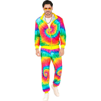 Vibrant Neon Tie-Dye Tracksuits for Adults: Perfect for Your Next Party!