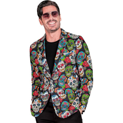Vibrant Skull Jacket for Men: Stand Out in Style!