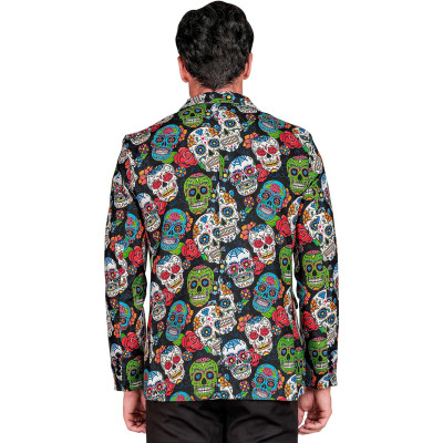 Vibrant Skull Jacket for Men: Stand Out in Style!