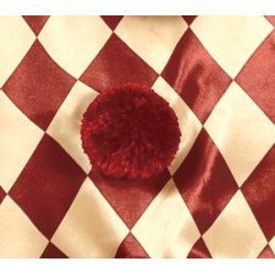 Õudne kloun-harlekiini kostüüm meestele