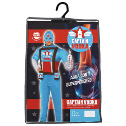 Kapten Vodka Lustakas Superkangelase Kostüüm Meestele