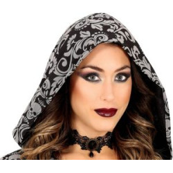 Black Hooded Witch Costume For Women