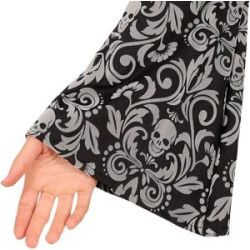 Musta kapuutsiga nõiakostüüm naistele