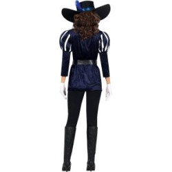Blue Musketeer Costume for Women