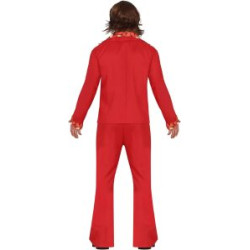 Red Disco Star Mens Costume