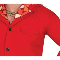 Punane Disko Tähe Meeste Kostüüm