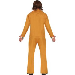 Orange Disco Star Mens Costume