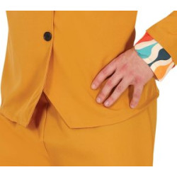 Orange Disco Star Mens Costume