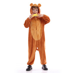 Monkey Costume for Kids – Animal Jumpsuit with Hood