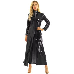 Long black coat for women