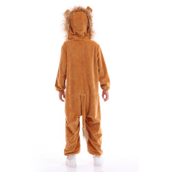 Lion Costume for Kids – Animal Hooded Jumpsuit