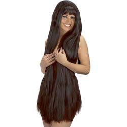Enchanting 100 cm Extra Long Black Wig for a Supernatural Look