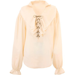 Stylish Beige Pirate Shirt for Women: Unleash Your Inner Swashbuckler!