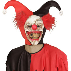 Hirmuäratav tapjaklouni mask juustega: ideaalne Halloweeniks!