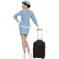 Chic Vintage Flight Attendant Costume for Women
