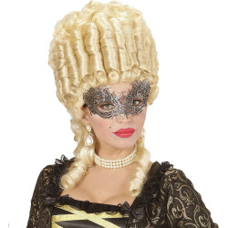 Erakordne Vintage Hõbedane Pitsist Silmamask: Ajatu Elegants