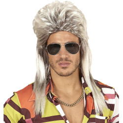 Loo retro stiil meie heledapäise "Vokuhila" parukaga!