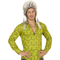 Create a retro style with our blonde "Vokuhila" wig!