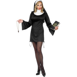 Chic and Playful Nun Costume for Women: Perfect for Your Next Costume Party!