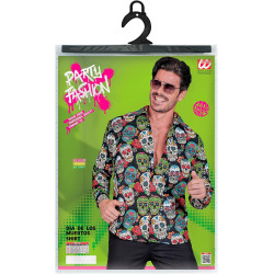 Vibrant Skull Print Shirt for Men: Stand Out in Style!