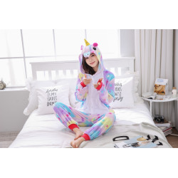 Vibrant and Fantastic Unicorn Plush Onesie for Adults