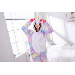 Vibrant and Fantastic Unicorn Plush Onesie for Adults