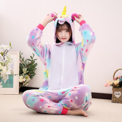 Vibrant and Fantastic Unicorn Plush Onesie for Adults