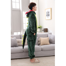 Turn on the fun with our adult dinosaur plush costume!