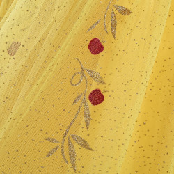 Võluv kollane ja must printsessi kleit väikestele tüdrukutele