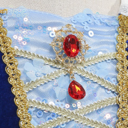 Võluv kollane ja must printsessi kleit väikestele tüdrukutele