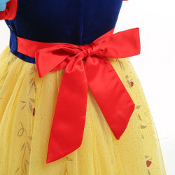 Enchanting Yellow and Black Princess Dress for Little Girls