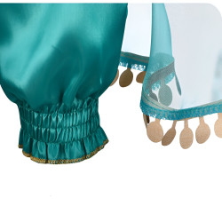 Lummav sinine-kuldne printsessi kostüüm tüdrukutele: Sädeleb nagu kuninglikkus!