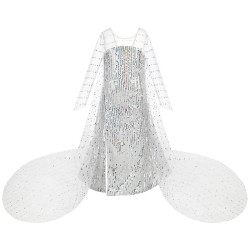 Enchanting White Princess Dress for Little Girls