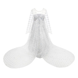 Enchanting White Princess Dress for Little Girls