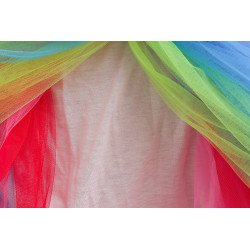 Enchanting Rainbow Colors Royal Dress Design for Girls