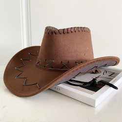 Unleash Your Inner Cowboy with Our Stylish Brown Carnival Hat for Adults!