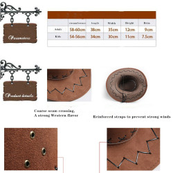 Unleash Your Inner Cowboy with Our Stylish Brown Carnival Hat for Adults!