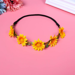 Blossom in Style: Vibrant Yellow Floral Headband