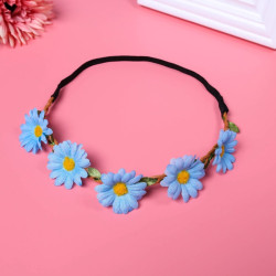 Enchanting Blue Floral Headband: A Blooming Accessory for Every Occasion