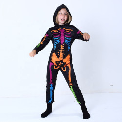 Glow in the Dark Skeleton Costume for Kids