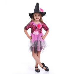 Witch Costume for Girls with Hat