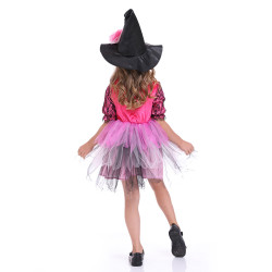 Witch Costume for Girls with Hat