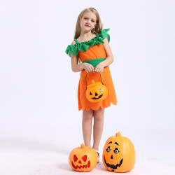 Pumpkin Dress for Girls Halloween Costume